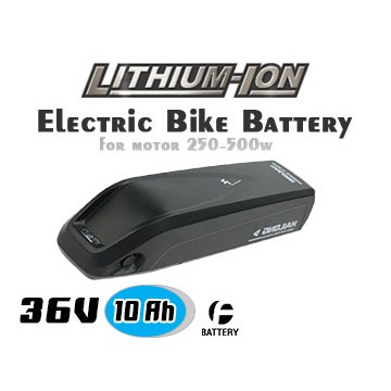 แบต จักรยานไฟฟ้า 36V 10Ah Downtube