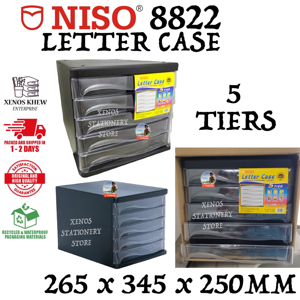 NISO 5 TIER LETTER CASE ART NO:8822 / NISO 8822 LETTER CASE 5 TIER