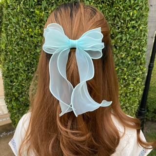 ( โบว์แบบกิ๊ฟ )Girly hair ribbon มาใหม่ มี9สี สินค้าพร้อมส่ง !