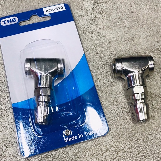 THB หัวเติมลม 2 ทาง B2A-S10 MADE IN TAIWAN รุ่น คอปเปอร์