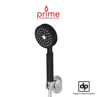 PRIME ฝักบัวอาบน้ำ เเบบมือถือ + ขอเเขวนเเบบติดผนัง สี ดำ (HS-4100B)