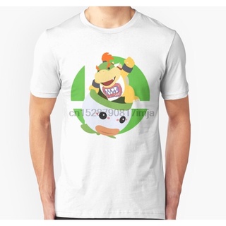 เสื้อยืดผ้าฝ้าย เสื้อยืด พิมพ์ลาย Bowser Jr. สําหรับผู้ชาย   Super Smash Bros. Ultimate เสื้อยืด เข้ารูป สําหรับผู้หญิง