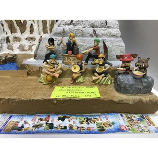 กาชาปองโมเดล One Piece Ramen ของแท้ยกเซ็ตแปดแบบ