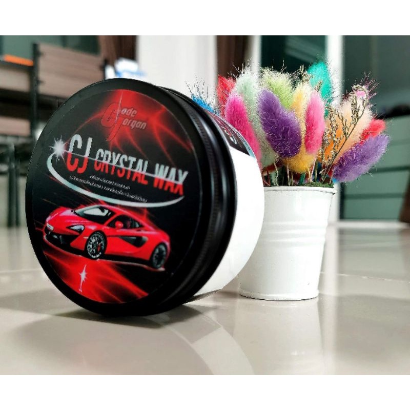 CJ crystal wax ครีมเคลือบสีรถยนต์ระดับพรีเมี่ยมที่ให้ความเงาดุจการเคลือบแก้ว