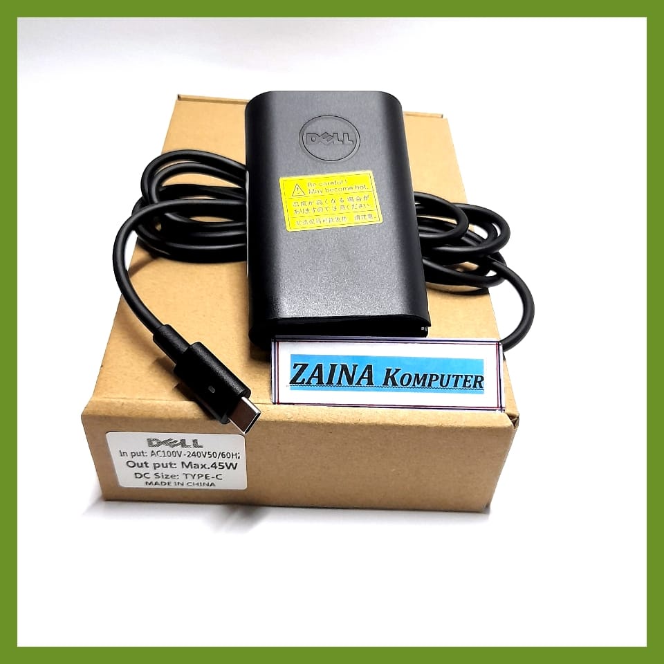 45W USB C อะแดปเตอร์แล็ปท็อปสําหรับ Dell XPS 13 9365 9370 9380 DELL XPS 12 เส้น Lintang 7275 7370 51