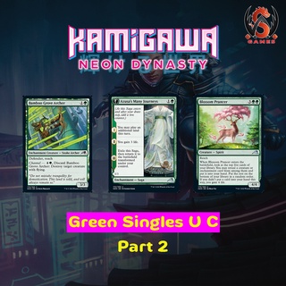 Kamigawa Neon Dynasty Singles Green U C Part 2