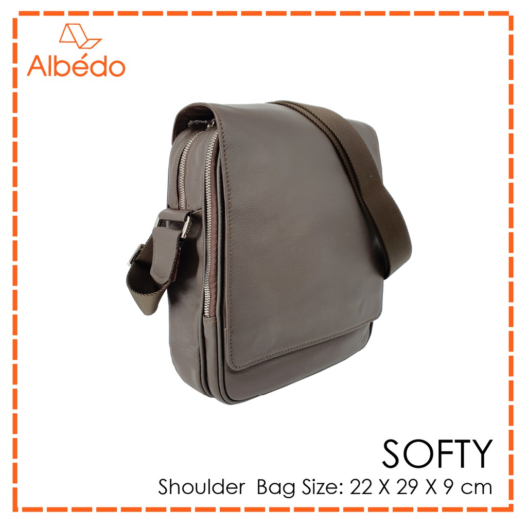 [Albedo] SOFTY SHOULDER BAG กระเป๋าสะพายข้าง หนังแท้ รุ่น SOFTY - SY02999/SY02979