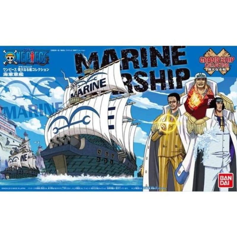 เรือ​ Marine​ ​War​ Ship(Grand​ Ship​ Collection)​โมเดลเรือประกอบการ์ตูนวันพีช​ ลิขสิทธิ์แท้​ Bandai​ ของใหม่​มีพร้อมส่ง