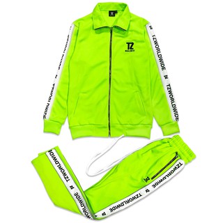 TZWORLDWIDE TRACKSUIT - GREEN NEON