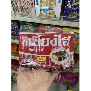 พร้อมส่ง เซี่ยงไฮ้เวเฟอร์เคลือบครีมหลากรส แพ็ค6กรัมx12ซอง