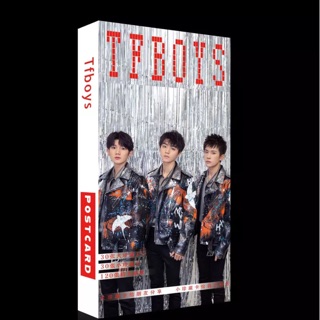 (พร้อมส่ง) โปสการ์ด ลายหมู่ #TFBOYS