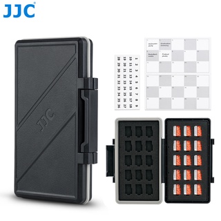 JJC 30 Slot เคสใส่การ์ด Micro SD กล่องเก็บการ์ดหน่วยความจำสำหรับการ์ด MSD / Micro SDHC / Micro SDXC / TF ที่ใส่การ์ดหน่วยความจำกันน้ำ IP67