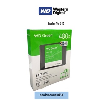 WD Green™ SATA SSD ในเคสขนาด 2.5 นิ้ว/7 มม. (480GB.) #WDS480G3G0A