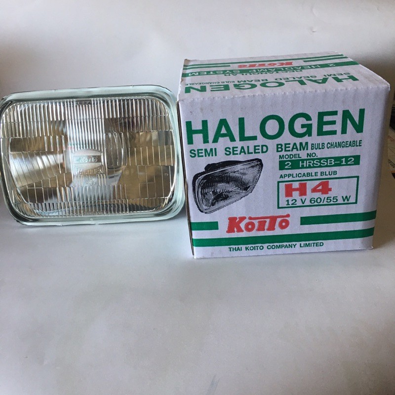 โคมไฟหน้า เหลี่ยมใหญ่ H4 KOITO,ไฟตาหน้า ,โคมแบบเปลี่ยนหลอดไฟได้