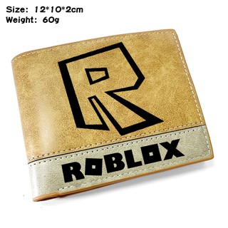 ROBLOX การ์ตูนสั้นนักเรียน PU กระเป๋าสตางค์แบบสบาย ๆ