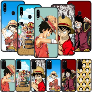 SAMSUNG ONE PIECE เคสโทรศัพท์ซิลิโคนลายการ์ตูนลูฟี่สําหรับ Samsung Galaxy A 51 A 71 A 11 A 70 A 8 A 7 A 6 Plus 2018