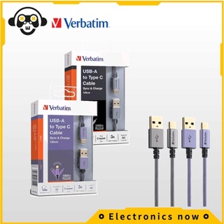 คำต่อคำ 22awg v3 usb-a ถึง type-c สายชาร์จ Verbatim 22AWG V3 USB-A to Type-C charging cable