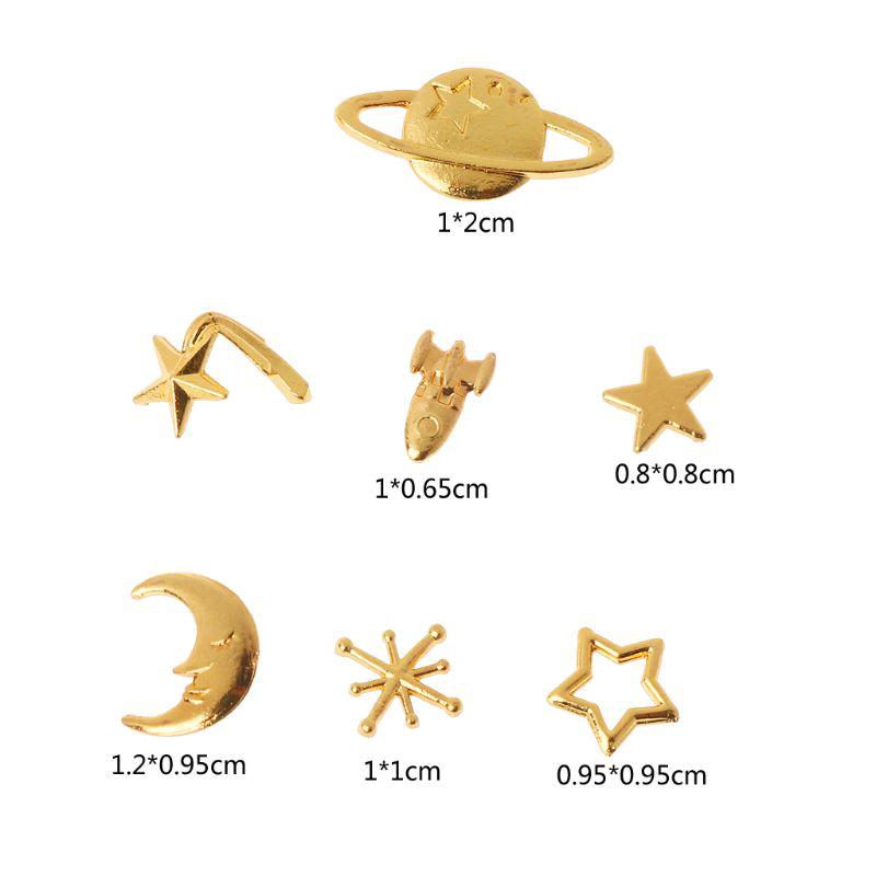 flgox starry sky universe epox เรซิ่นฟิลเลอร์สําหรับทําเครื่องประดับ 7 ชิ้น