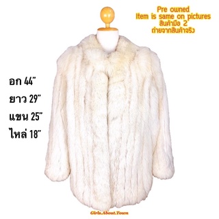 fur fox coat เสื้อโค้ทขนเฟอร์ ขนสัตว์แท้