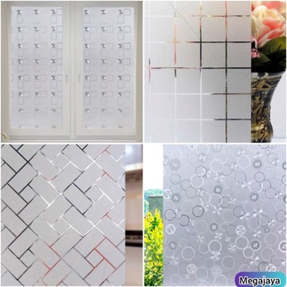 Stiker Kaca Glitter Tebal lebar 120Cm x Panjang 25Cm