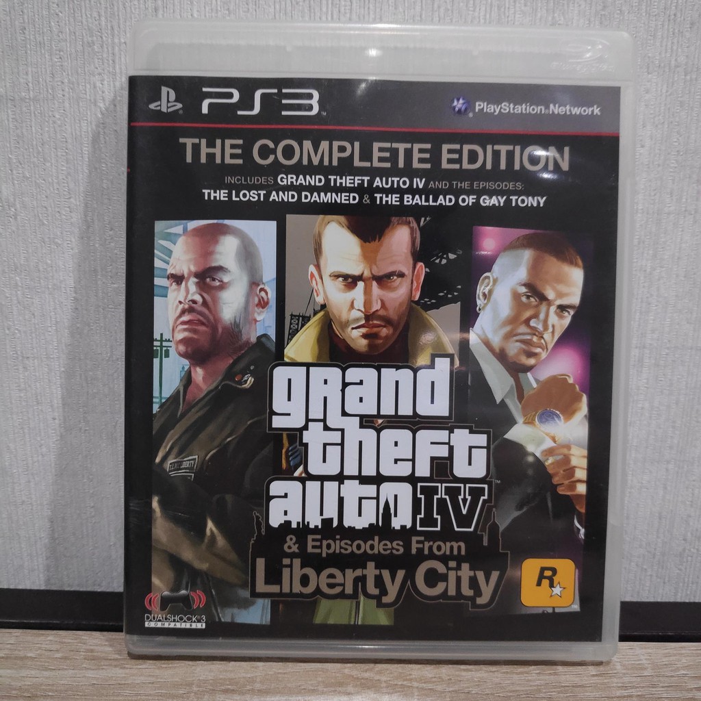 {ENGLISH} แผ่นเกม PS3 Grand Theft Auto IV Complete PS3 มือ 2 แผ่นสภาพดี GTA playstation play station 3 ps 3