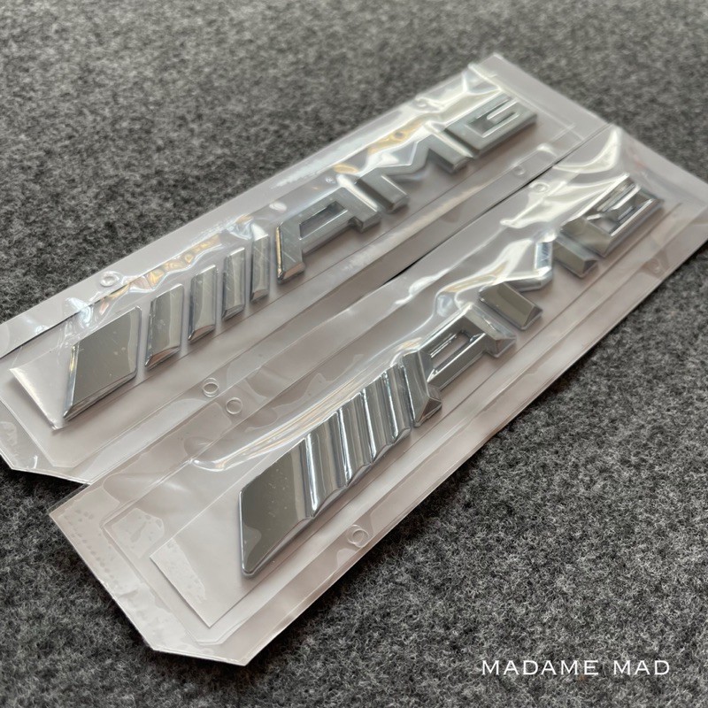 โลโก้ AMG Mercedes-Benz สีโครเมี่ยม งานเกรด A ขนาด 18.5x1.8cm