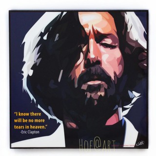 Eric Clapton เอริค แคลปตัน มือกีตาร์ระดับโลก รูปภาพ​ติดผนัง pop art กรอบรูป ศิลปิน แต่งบ้าน ของขวัญ