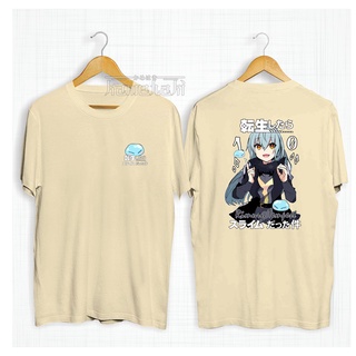 เสื้อยืดผ้าฝ้ายพรีเมี่ยม เสื้อยืด พิมพ์ลายอนิเมะ RIMURU TEMPEST Tensei Shitara Slime Datta Ken สไตล์ญี่ปุ่น โอเวอร์ไซซ์