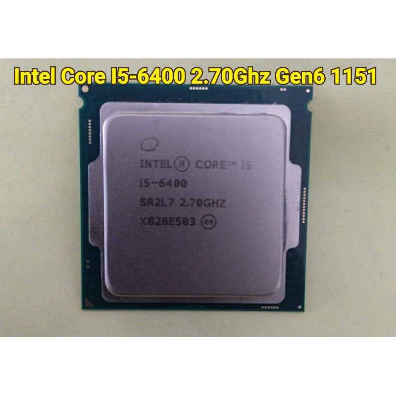LGA1151 Cpu Intel Core I5-6400 Gen6 1151สินค้ามือสองใช้งานได้ดีแกะจากเครื่อง