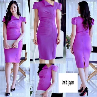 👗Diann Dress  ✅สีม่วง