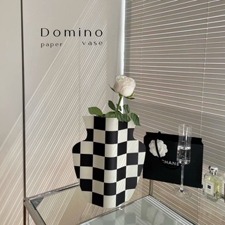 แจกันตกแต่ง〃domino〃 แจกันกระดาษ แจกันเกาหลี แจกั