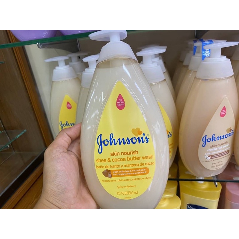 Johnson's Skin Nourish Shea and Cocoa Butter Wash 800ml.