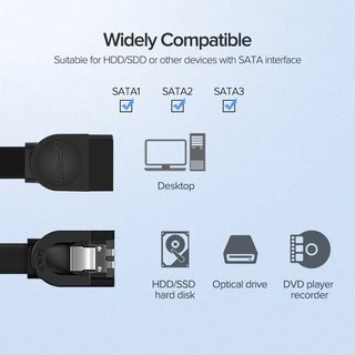 Ugreen สายเคเบิล Sata 3.0 เป็นฮาร์ดดิสก์ไดรฟ์ SSD HDD Sata 50 ซม.