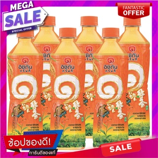 อิชิตัน ชาเขียวพร้อมดื่ม รสจมูกข้าวญี่ปุ่น 420 มล. แพ็ค 6 ขวด Ichitan Green Tea Genmai 420 ml x 6