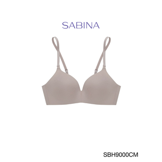 SABINA BRALESS เสื้อชั้นใน Invisible Wire (ไม่มีโครง) Seamless Fit รุ่น Soft Doomm รหัส SBH9000CM สีช็อคโกแลต