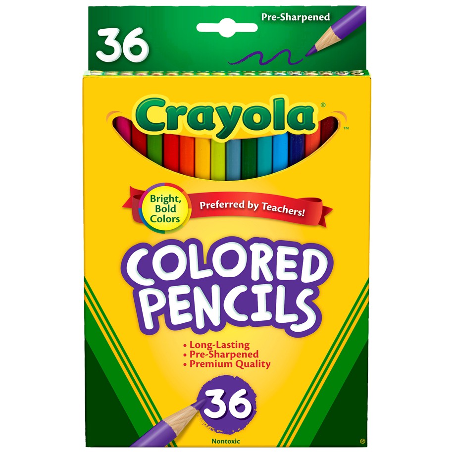 Crayola สีไม้ไร้สารพิษ 36 สี (Crayola 36 Ct. Colored Pencils)