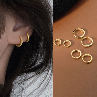 S925 เงิน Gilded หูต่างหูต่างหูเล็บ Earbone ring