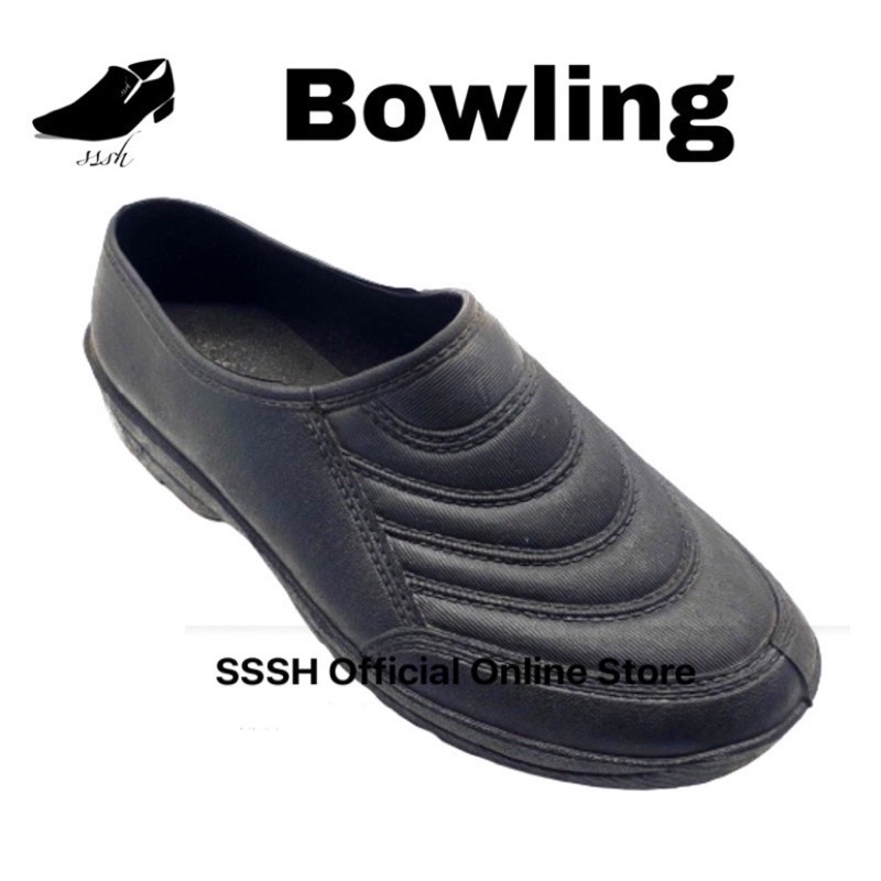 👍 !!! Bowling 779 Men Rubber Black Shoes/Kasut Getah Hitam Kerja