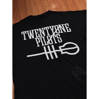 เสื้อวงมือสอง TWENTY ONE PILOTS Size XL มือ2สามารถปรับแต่งได้