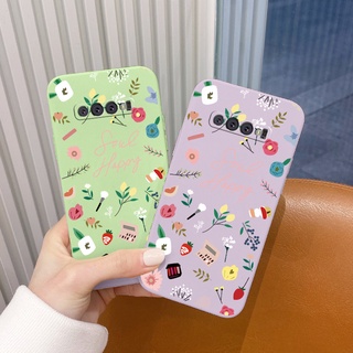 เคสหญ้าดอกไม้ มือถือ ป้องกันเลนส์ Phone Case For Samsung Galaxy S10 S9 Plus S10E S10Plus S9Plus  การป้องกันเลนส์นิ่ม เคสโทรศัพท์