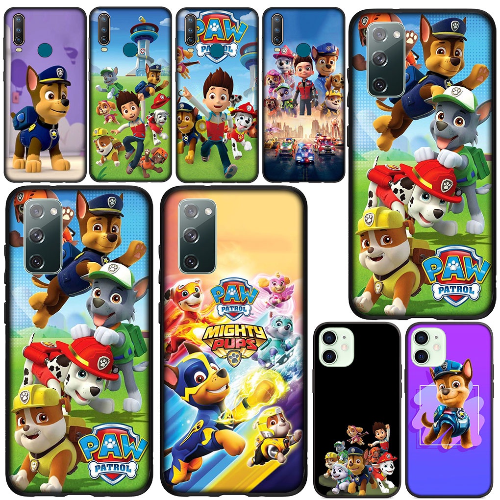 ปลอก Samsung Galaxy A10 A52 A10S A70 A03s เคสโทรศัพท์ C-MA94 PAW Patrol เคสซิลิโคนอ่อนนุ่มแฟชั่นสีดํ