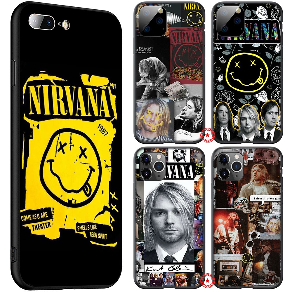 MY36 NIRVANA Soft Case สําหรับ iPhone 5 5S 6 6S 7 8 11 Pro Max Plus SE XR