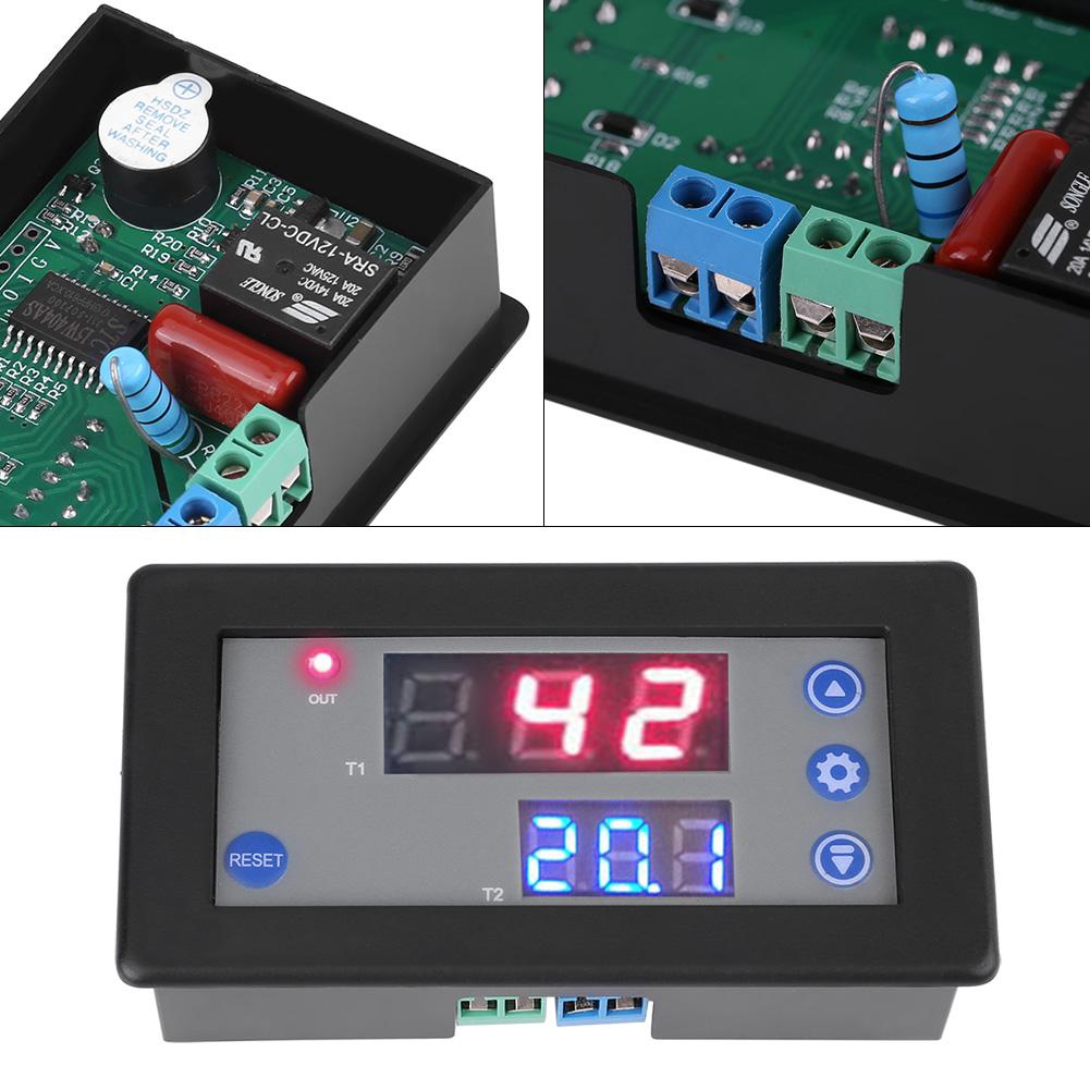 โมดูล Delay Digital 12v cycle timing Relay Display Timer LED Dual ...