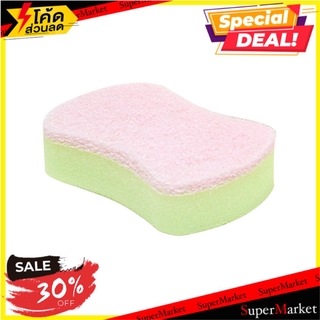 🔥NEW Best!! ฟองน้ำ+ใยขัดแอนตี้แบคทีเรีย SCOTH-BRITE สีชมพู SPONGE PAD ANTIBAC PINK 3M ฟองน้ำและใยขัด