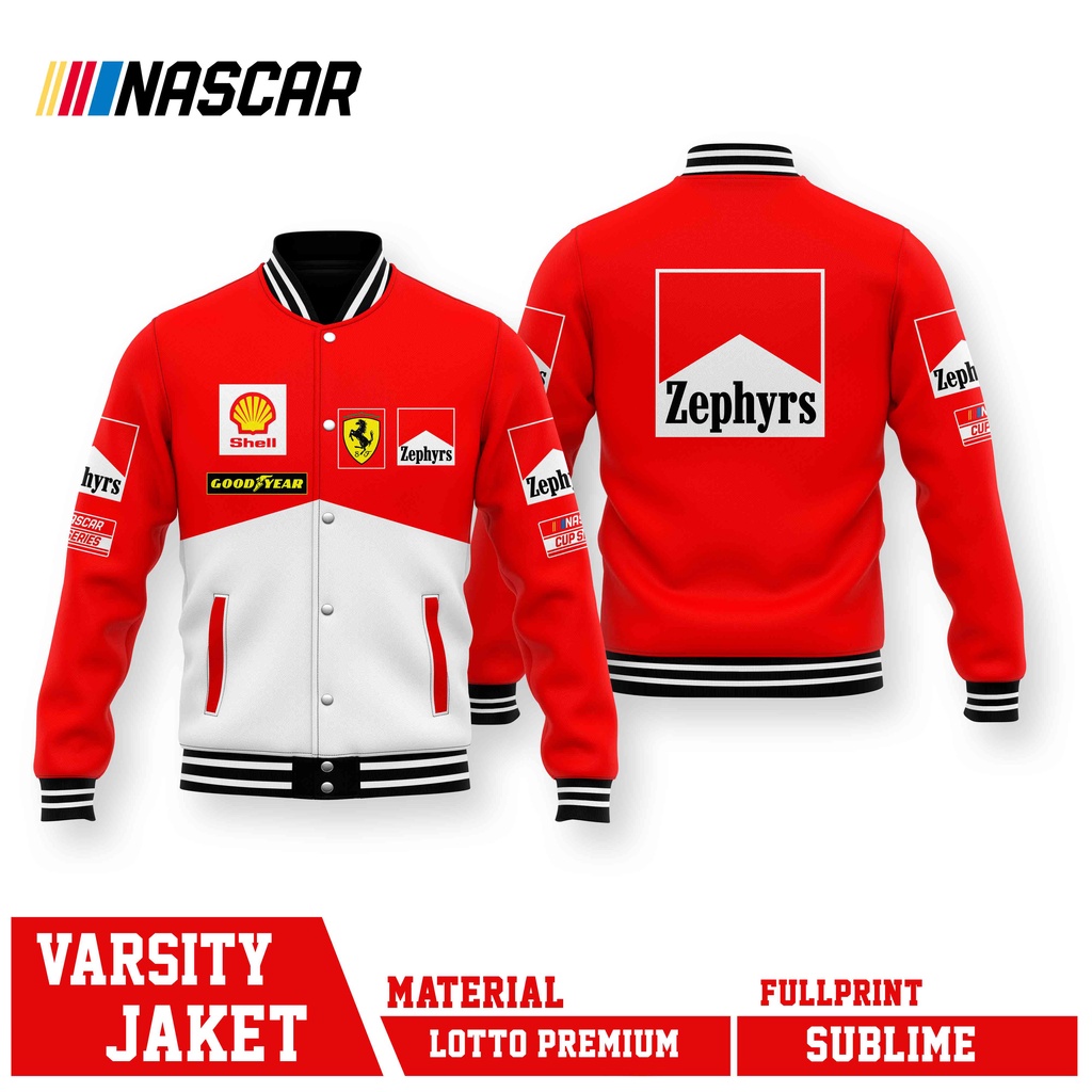 VARSITY JACKET NASCAR RACING FERRARI F1RUMBLE