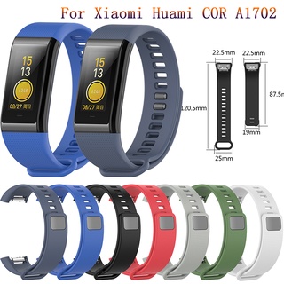 สายนาฬิกาข้อมือ ซิลิโคนนิ่ม ใส่สบาย สีสันสดใส สําหรับ Huami Cor Watch Straps Xiaomi Huami Amazfit Cor A1702