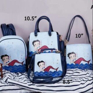 กระเป๋า  Betty Boop แท้ 100%
หนัง Pu เกรดพรีเมี่ยม
ซับในลิขสิทธิ์ แท้100%