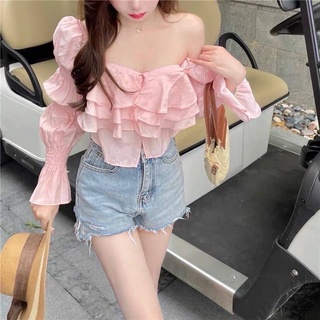 พร้อมส่ง‼️เสื้อแขนตุ๊กตาแต่งระบายทั้งตัว งานดีย์มากแม่!! รุ่นนี้พรางหุ่นสุดๆเลยค่า งานนำเข้าเนื้อผ้าใส่สบายไม่ร้อนน้า
