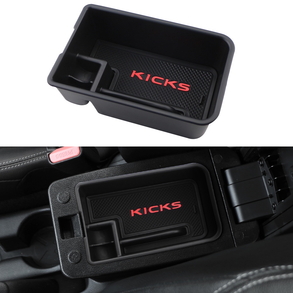 กล่องเก็บของที่พักแขนรถยนต์ ABS อุปกรณ์เสริม สําหรับ Nissan Kicks 2017-2021
