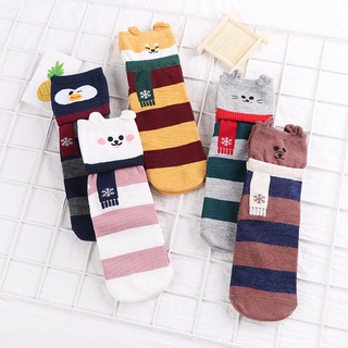 🧦ส่งจากไทย ถุงเท้า ถุงเท้าข้อยาว ถุงเท้าใส่นอน ลายการ์ตูน สวมใส่สบาย ถุงเท้าแฟชั่น